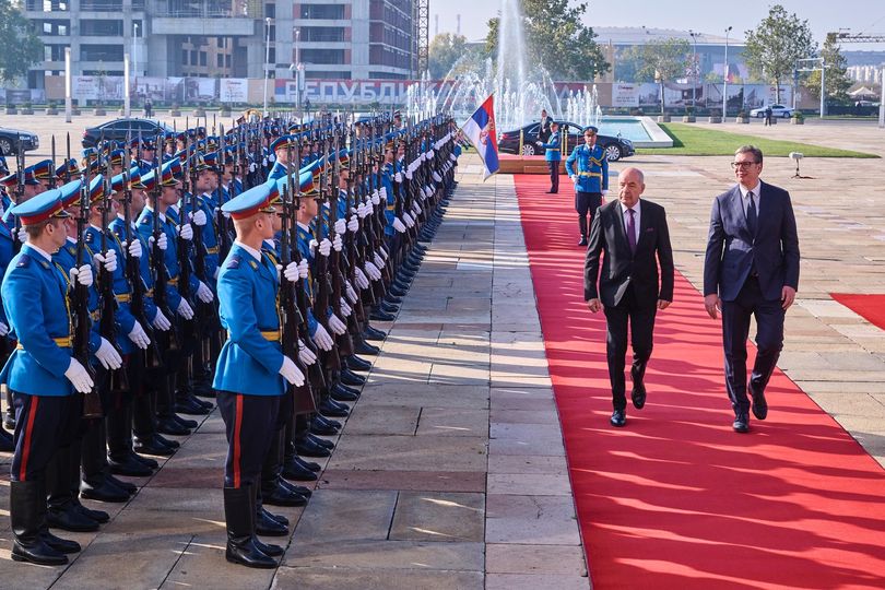 Hivatalos látogatáson Szerbiában 2024.10.28. Szerbia Palota